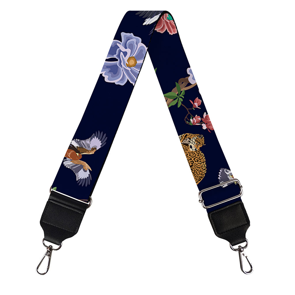 Eagle And Jaguar Pattern Print Bag Strap