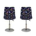 Eagle And Jaguar Pattern Print Bar Stool Covers