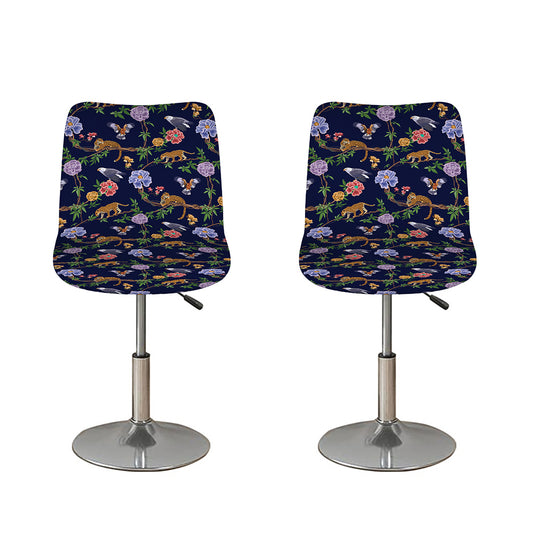 Eagle And Jaguar Pattern Print Bar Stool Covers