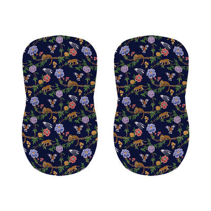 Eagle And Jaguar Pattern Print Bar Stool Covers