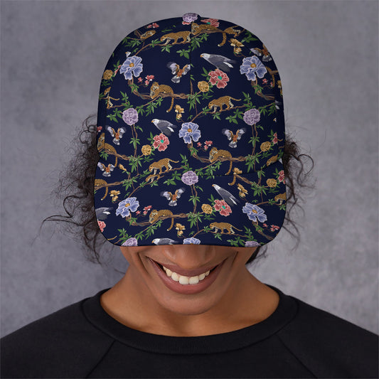Eagle And Jaguar Pattern Print Baseball Cap