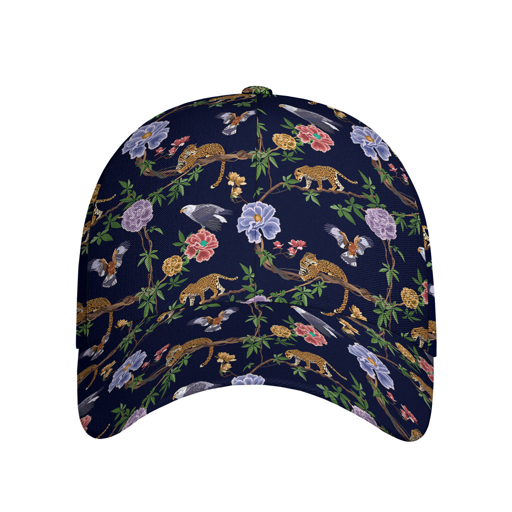 Eagle And Jaguar Pattern Print Baseball Cap