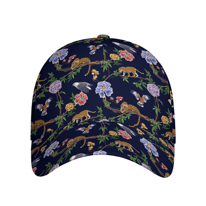 Eagle And Jaguar Pattern Print Baseball Cap