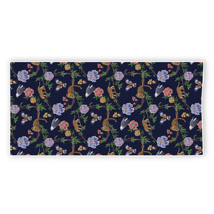 Eagle And Jaguar Pattern Print Beach Towel