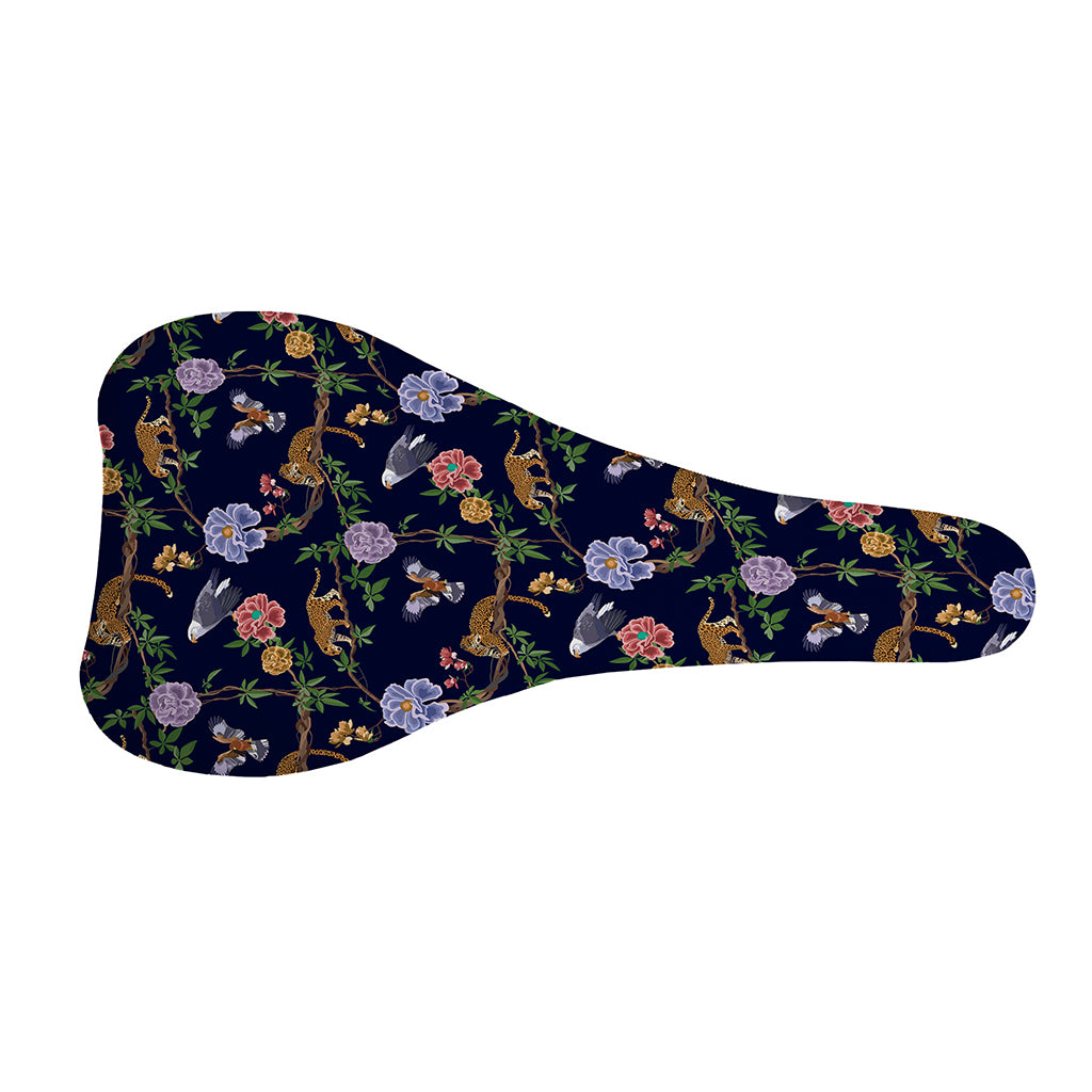 Eagle And Jaguar Pattern Print Bicycle Seat Cover
