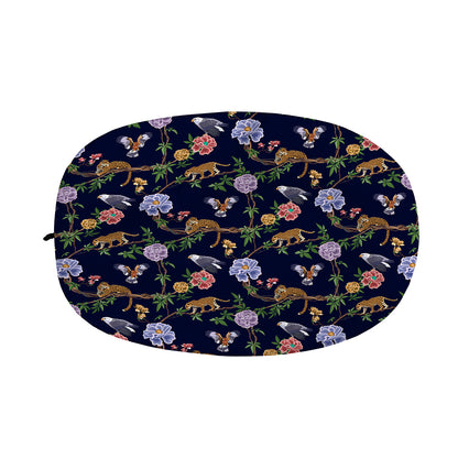 Eagle And Jaguar Pattern Print Car Side Mirror Covers