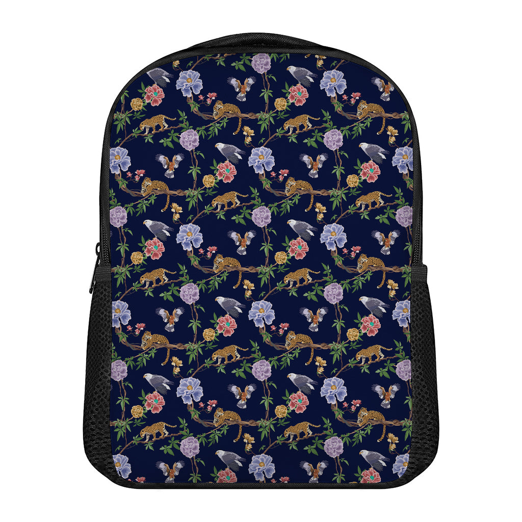 Eagle And Jaguar Pattern Print Casual Backpack