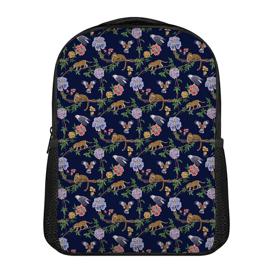Eagle And Jaguar Pattern Print Casual Backpack