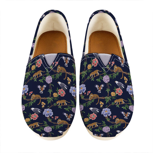 Eagle And Jaguar Pattern Print Casual Shoes