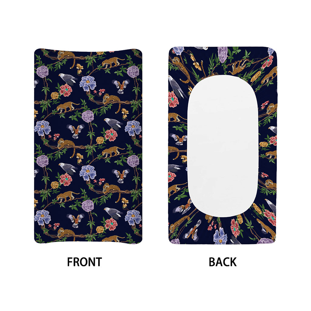 Eagle And Jaguar Pattern Print Changing Pad Cover