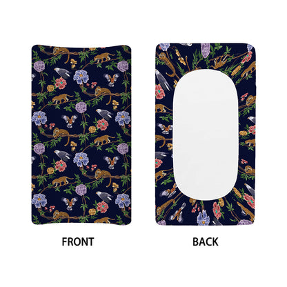 Eagle And Jaguar Pattern Print Changing Pad Cover