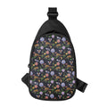 Eagle And Jaguar Pattern Print Sling Bag