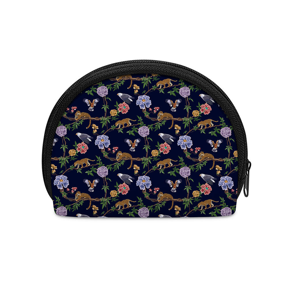 Eagle And Jaguar Pattern Print Coin Purse