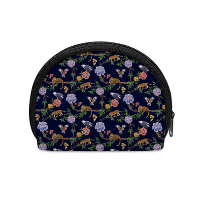 Eagle And Jaguar Pattern Print Coin Purse