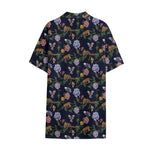 Eagle And Jaguar Pattern Print Cotton Hawaiian Shirt