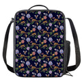 Eagle And Jaguar Pattern Print Crossbody Lunch Bag