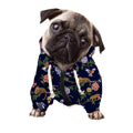 Eagle And Jaguar Pattern Print Dog Zip Up Hoodie