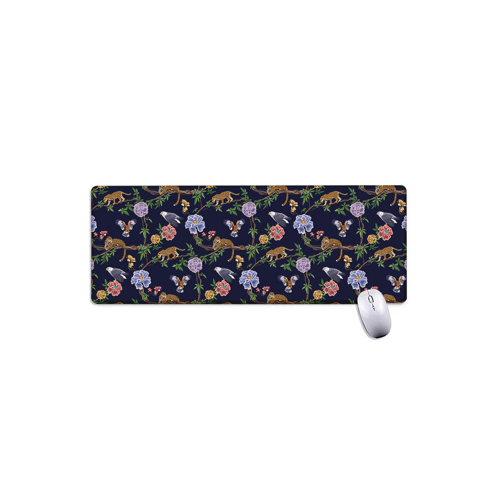 Eagle And Jaguar Pattern Print Extended Mouse Pad