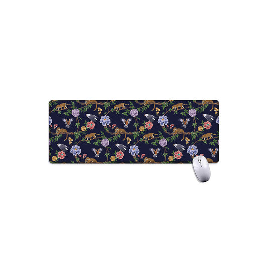 Eagle And Jaguar Pattern Print Extended Mouse Pad