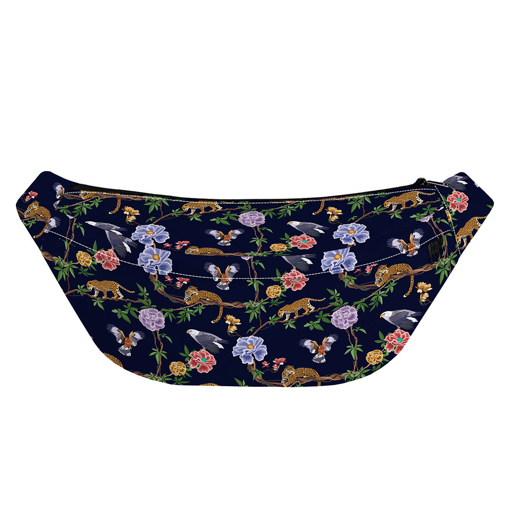 Eagle And Jaguar Pattern Print Fanny Pack