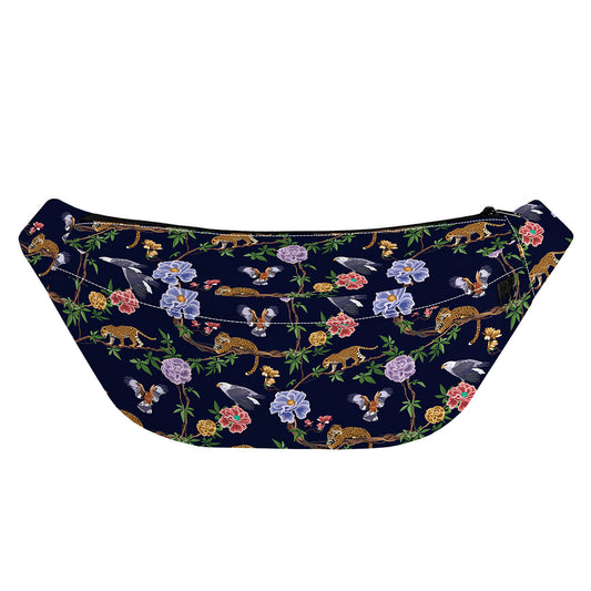 Eagle And Jaguar Pattern Print Fanny Pack