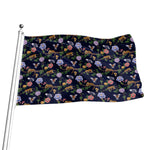 Eagle And Jaguar Pattern Print Flag