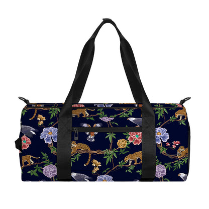 Eagle And Jaguar Pattern Print Gym Bag
