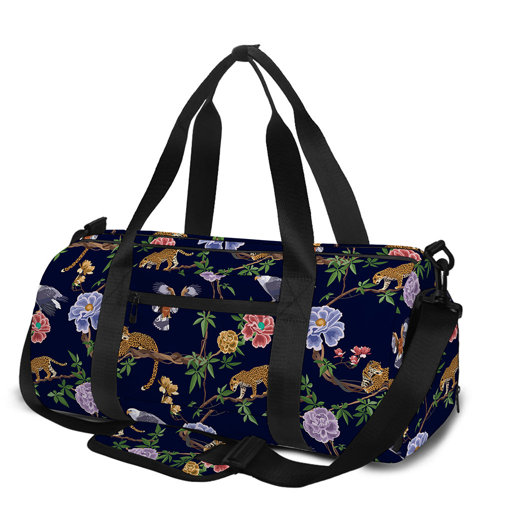 Eagle And Jaguar Pattern Print Gym Bag
