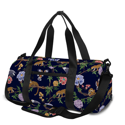 Eagle And Jaguar Pattern Print Gym Bag