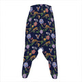 Eagle And Jaguar Pattern Print Hammer Pants
