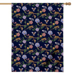 Eagle And Jaguar Pattern Print House Flag