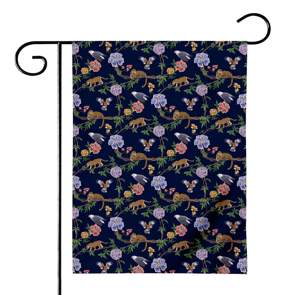 Eagle And Jaguar Pattern Print House Flag