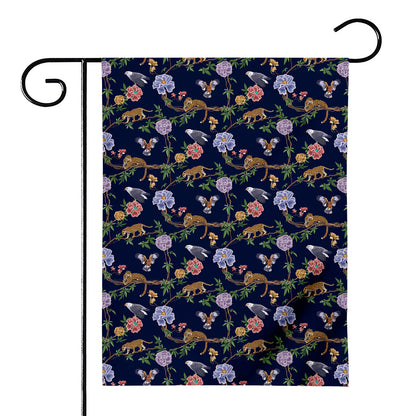 Eagle And Jaguar Pattern Print House Flag