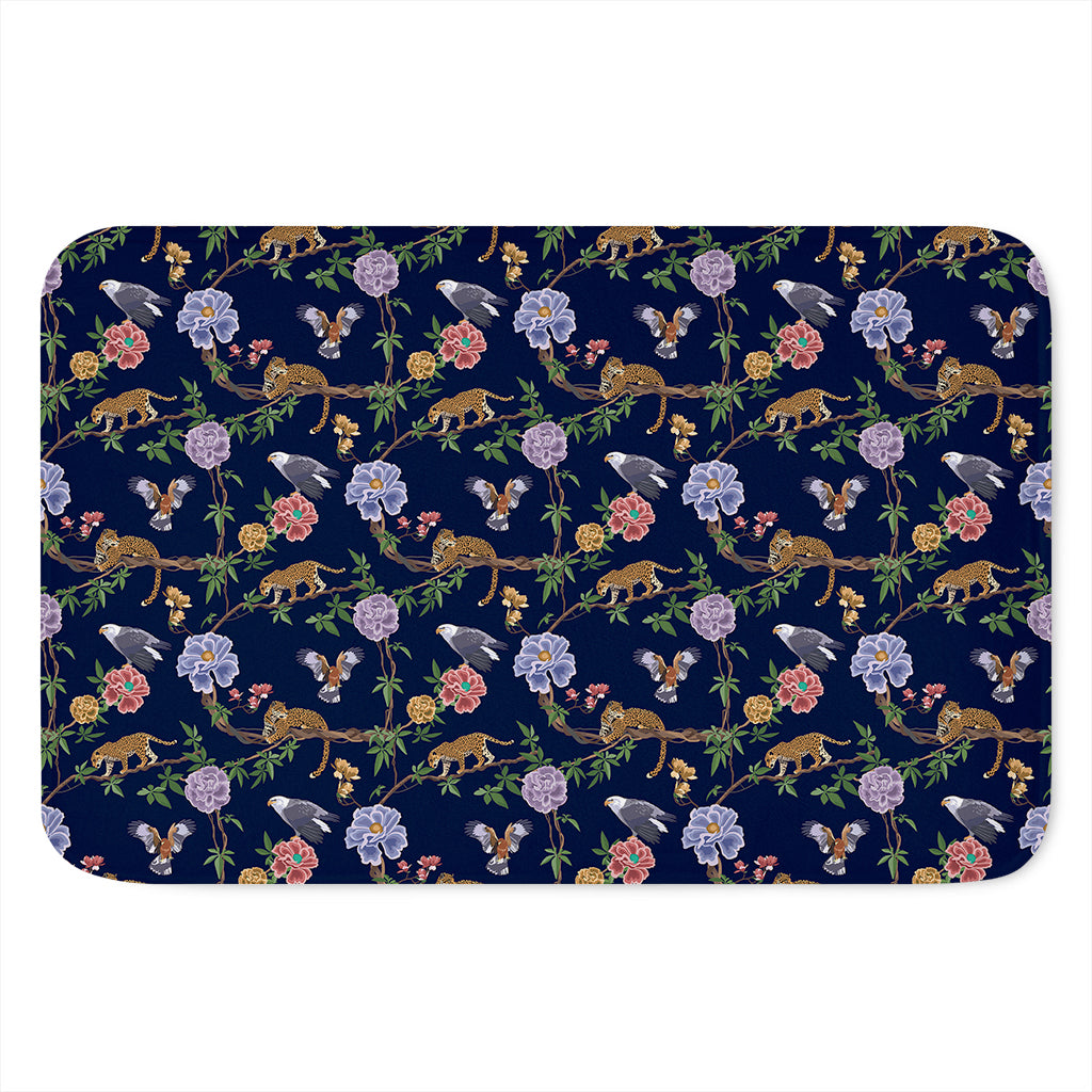Eagle And Jaguar Pattern Print Indoor Door Mat