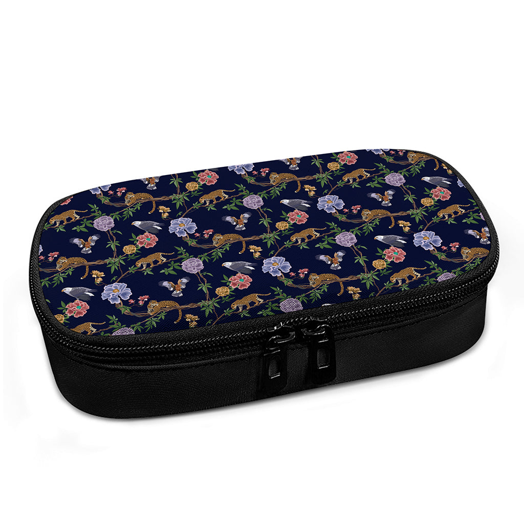 Eagle And Jaguar Pattern Print Insulin Cooler Travel Case