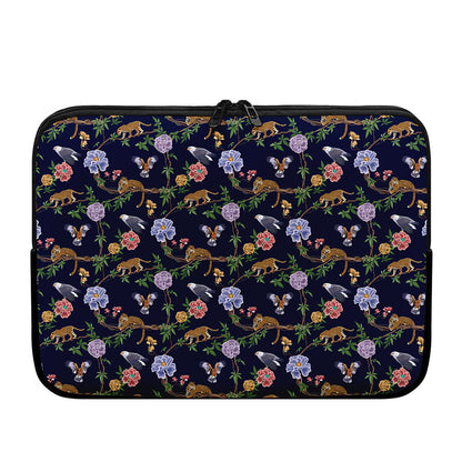 Eagle And Jaguar Pattern Print Laptop Sleeve