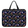 Eagle And Jaguar Pattern Print Laptop Sleeve With Handle