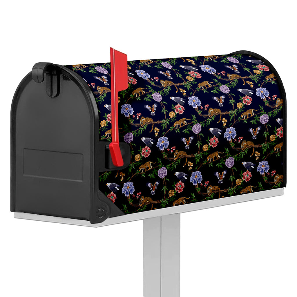 Eagle And Jaguar Pattern Print Mailbox Cover
