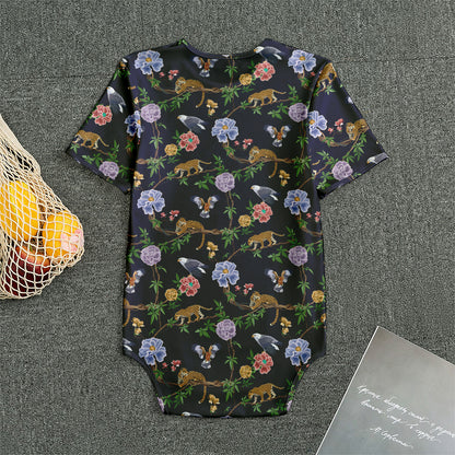 Eagle And Jaguar Pattern Print Men's Bodysuit