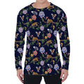 Eagle And Jaguar Pattern Print Men's Long Sleeve T-Shirt