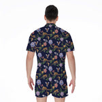 Eagle And Jaguar Pattern Print Men's Rompers