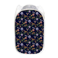 Eagle And Jaguar Pattern Print Mesh Laundry Hamper