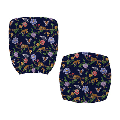 Eagle And Jaguar Pattern Print Office Chair Cover