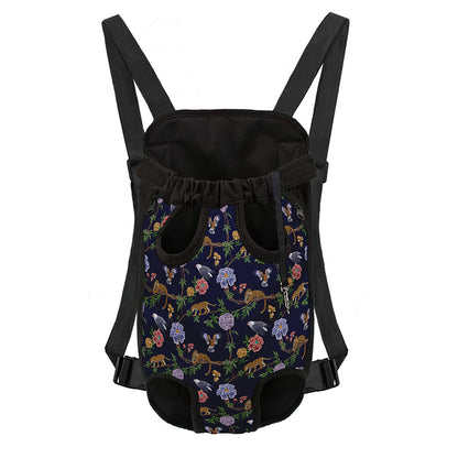 Eagle And Jaguar Pattern Print Pet Carrier Backpack
