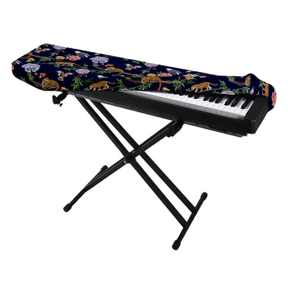 Eagle And Jaguar Pattern Print Piano Keyboard Cover