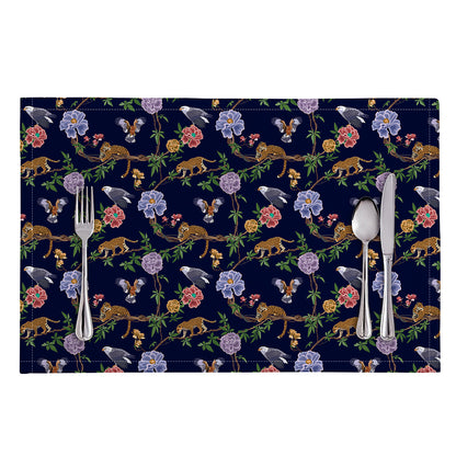 Eagle And Jaguar Pattern Print Placemat