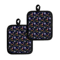 Eagle And Jaguar Pattern Print Pot Holders