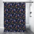 Eagle And Jaguar Pattern Print Premium Shower Curtain