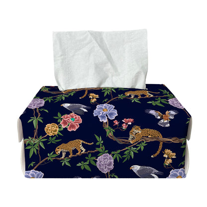 Eagle And Jaguar Pattern Print Rectangle Tissue Box Cover