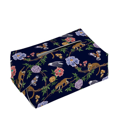 Eagle And Jaguar Pattern Print Rectangle Tissue Box Cover